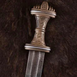 Deepeeka Angelsaksisch Zwaard Fetter Lane, Damaststaal 8 Deepeeka Angelsaksisch Zwaard Fetter Lane, Damaststaal -Viking zwaarden Winkel angelsaksisch zwaard fetter lane damaststaal 2