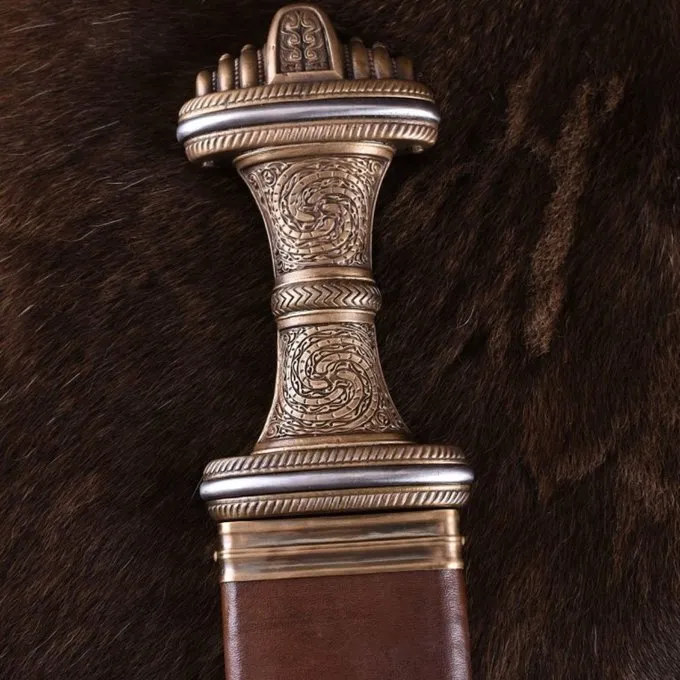 Deepeeka Angelsaksisch Zwaard Fetter Lane, Damaststaal 4 Deepeeka Angelsaksisch Zwaard Fetter Lane, Damaststaal - Afbeelding 4