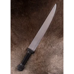 Deepeeka Donkere Vikingsax Met Staaldraad Grip 7 Deepeeka Donkere Vikingsax Met Staaldraad Grip -Viking zwaarden Winkel donkere vikingsax met staaldraad grip 2