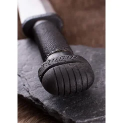 Deepeeka Donkere Vikingsax Met Staaldraad Grip 9 Deepeeka Donkere Vikingsax Met Staaldraad Grip -Viking zwaarden Winkel donkere vikingsax met staaldraad grip 4