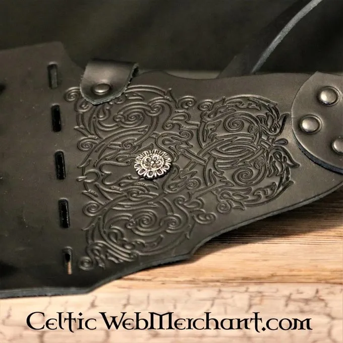 Gedecoreerde Rapierbandelier, Zwart 2 Gedecoreerde Rapierbandelier, Zwart - Afbeelding 2