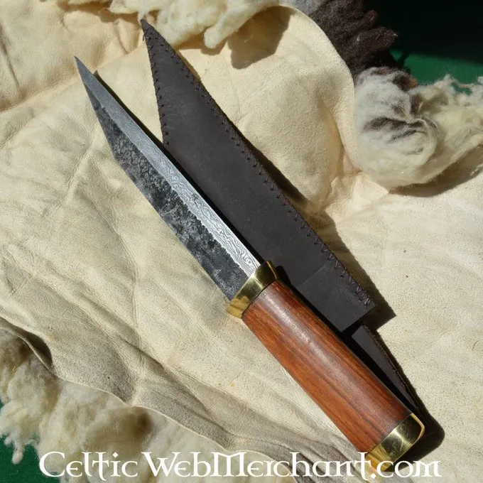 Ulfberth Germaanse Kortsax Van Damascusstaal 2 Ulfberth Germaanse Kortsax Van Damascusstaal - Afbeelding 2