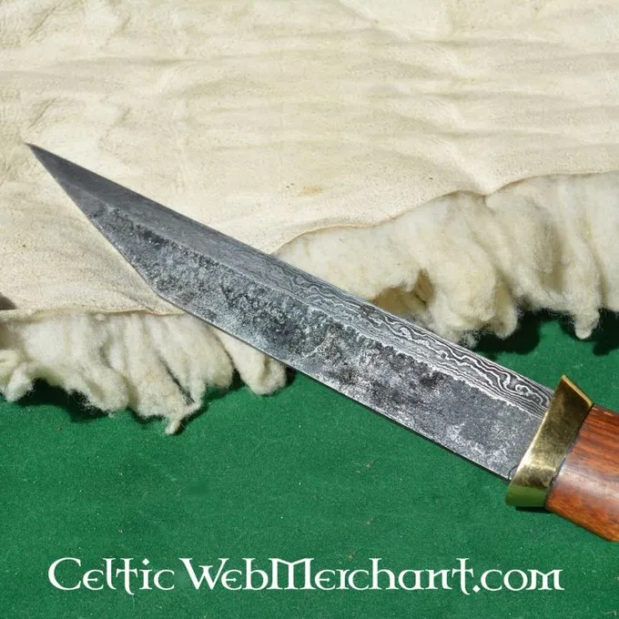 Ulfberth Germaanse Kortsax Van Damascusstaal 3 Ulfberth Germaanse Kortsax Van Damascusstaal - Afbeelding 3