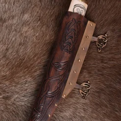 Deepeeka Kleine Noorse Viking Sax Met Gedecoreerd Benen Handvat -Viking zwaarden Winkel kleine noorse viking sax met gedecoreerd benen han 3