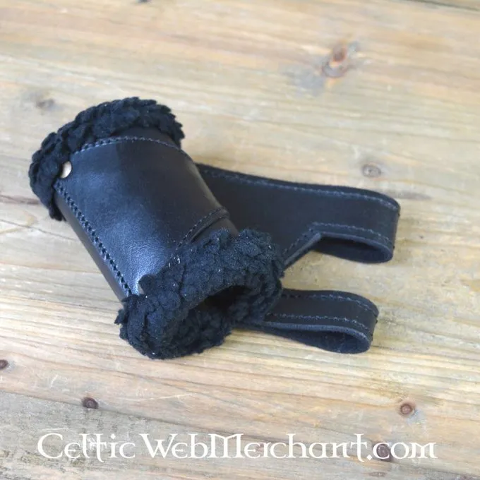 Epic Armoury LARP Zwaardhouder Met Bontafwerking, Leer En Linkshandig 4 Epic Armoury LARP Zwaardhouder Met Bontafwerking, Leer En Linkshandig - Afbeelding 4