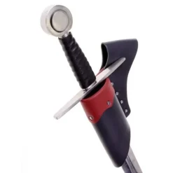 Leren Houder Voor LARPzwaarden, Zwart