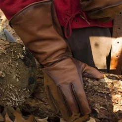 Epic Armoury Leren Middeleeuwse Handschoenen, Bruin