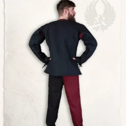 Mytholon Linnen Gambeson Aulber Zwart -Viking zwaarden Winkel linnen gambeson aulber zwart 2