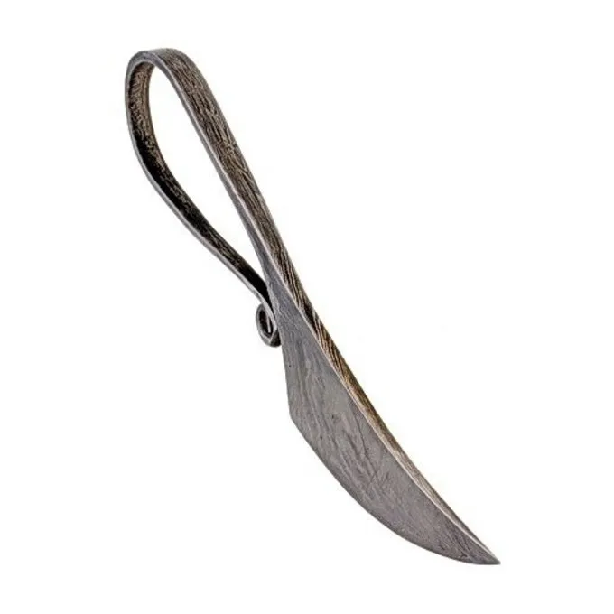 Prehistorisch Mes Damascusstaal 2 Prehistorisch Mes Damascusstaal - Afbeelding 2